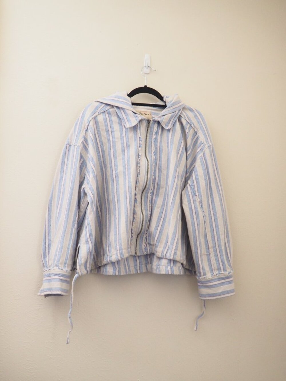 We The Free People Moonlit Shore Stripe Shirt sz L - Picture 5 of 10